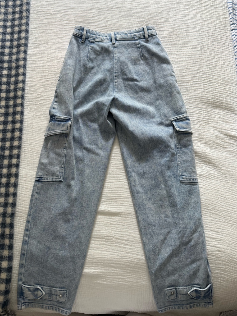 Wilfred Light Blue Relaxed Cargo Jeans